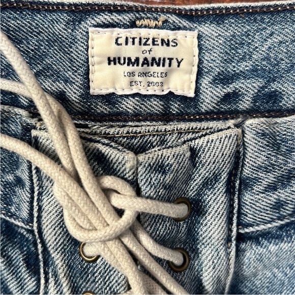 Like New Citizens of Humanity Gemma Lace Up Jeans - Picture 3 of 13